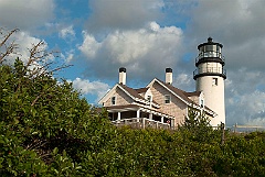 Cape Cod Lighthouse and Museum Around Brush